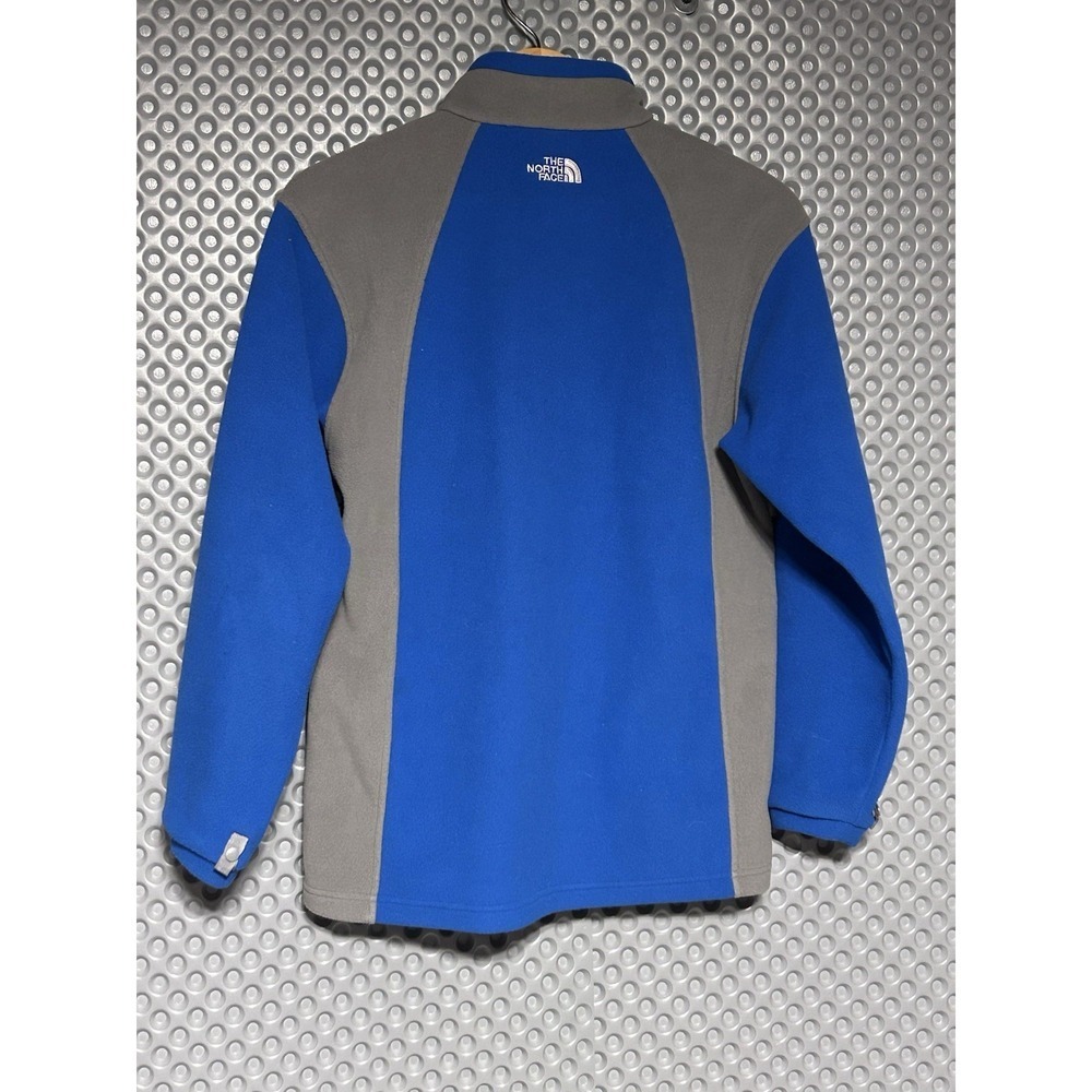 Vintage The North Face Jacket Men's S Boys XL Blue Fleece 1/4 Zip Made USA 90s - Picture 3 of 10